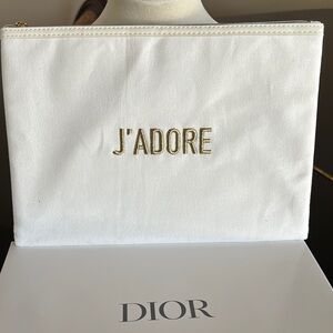 🧡 Dior J’Adore White and Gold Trousse 🧡